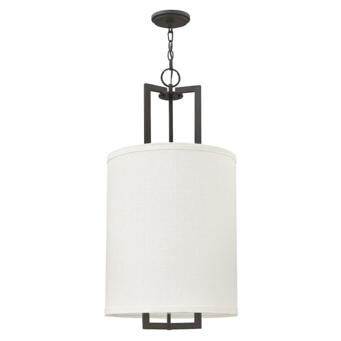 Hinkley Hampton 3 Light Inverted Pendant in Buckeye Bronze