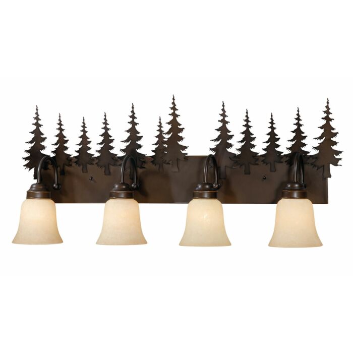 Yosemite 4-Light Bathroom Vanity Light in Burnished Bronze
