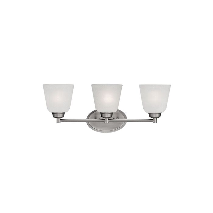 Millennium Lighting Franklin 3 Light Bathroom Vanity Light in Brushed Pewter
