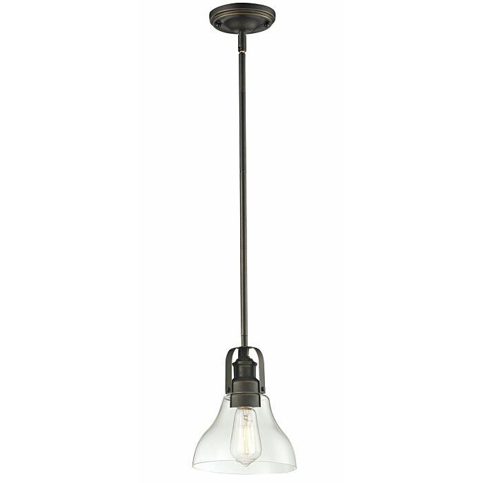 Z Lite Forge 1 Light Mini Pendant Light In Vintage Bronze