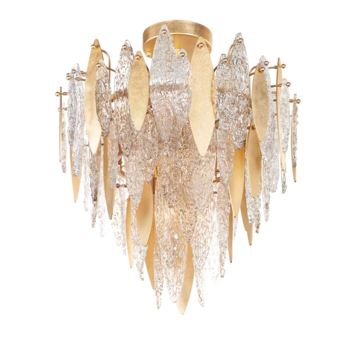 Maxim Majestic 10 Light Ceiling Light in Gold Leaf