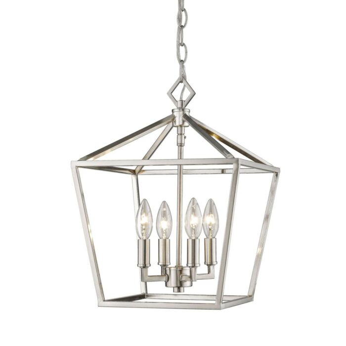 Millennium Lighting 4 Light Pendant in Satin Nickel
