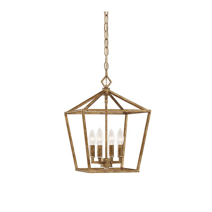 Millennium Lighting 3000 Series 4 Light Pendant in Vintage Gold