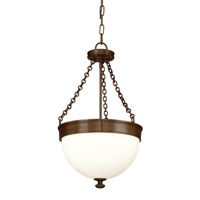 Hudson Valley Barrington 3 Light 24 Inch Pendant Light in Historic Bronze