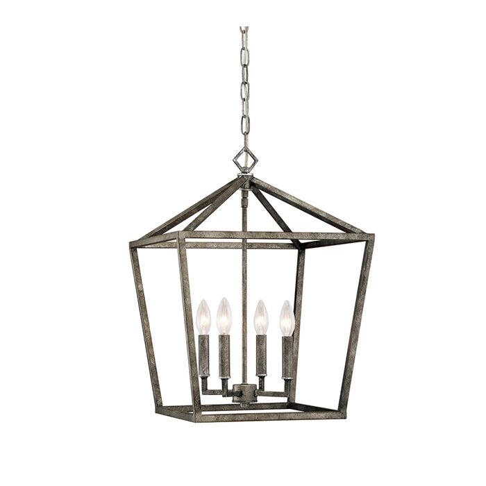 Millennium Lighting 3000 Series 4 Light Pendant in Antique Silver