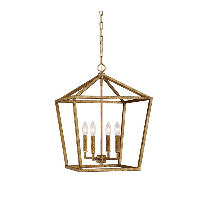Millennium Lighting 3000 Series 4 Light Pendant in Vintage Gold