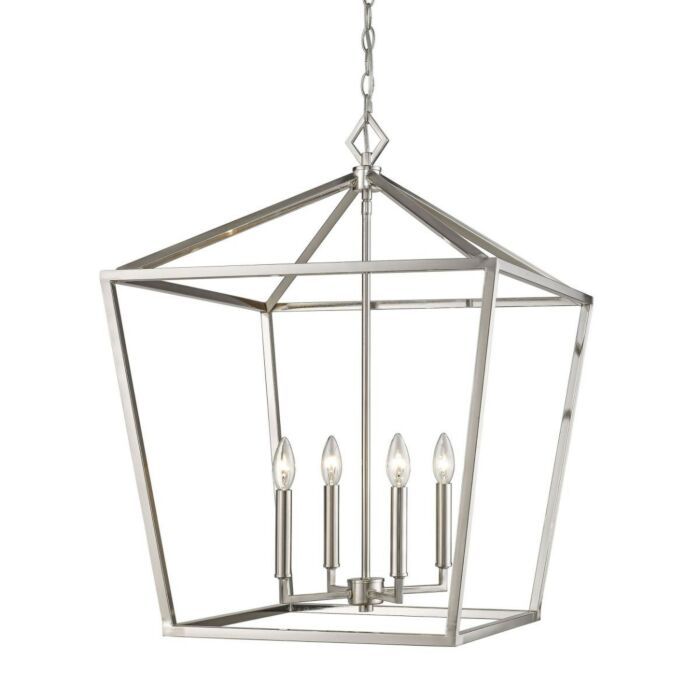 Millennium Lighting 4 Light Pendant in Satin Nickel