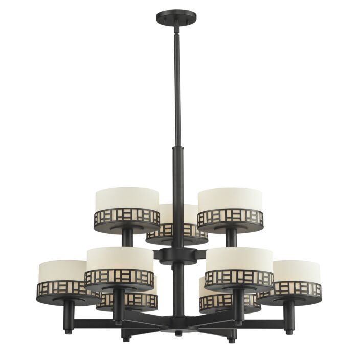Z Lite Elea 9 Light Chandelier In Bronze