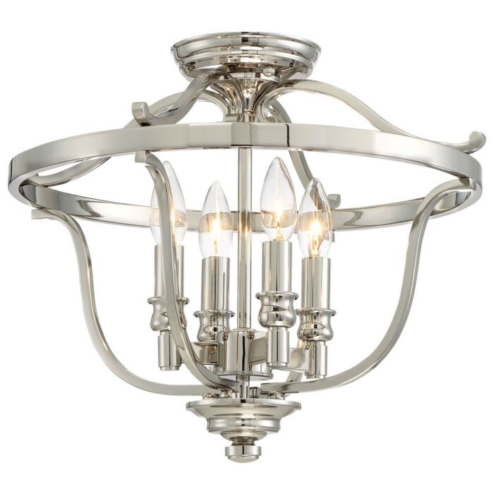 Minka Lavery Audrey's Point Ceiling Light in Polished Nickel