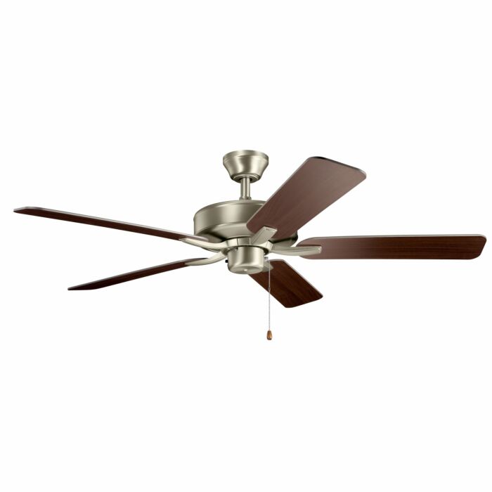 Kichler Basics Pro 52 Inch Indoor Ceiling Fan in Brushed Nickel