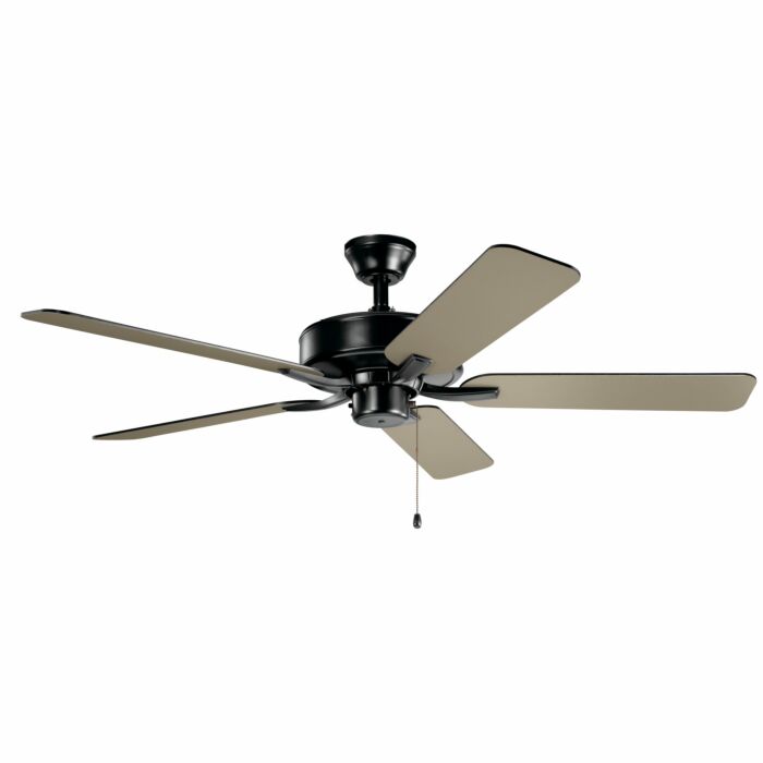 Kichler Basics Pro 52 Inch Indoor Ceiling Fan in Satin Black