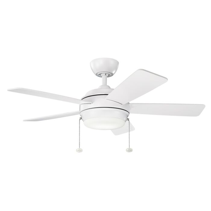 Kichler Starkk 42 Inch LED Ceiling Fan in Matte White