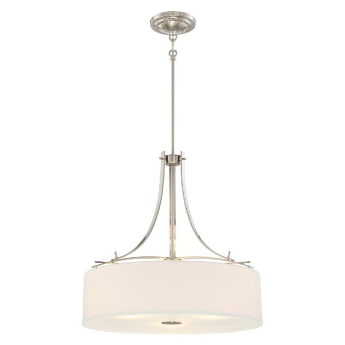 Minka Lavery Poleis 3 Light 20 Inch Pendant Light in Brushed Nickel