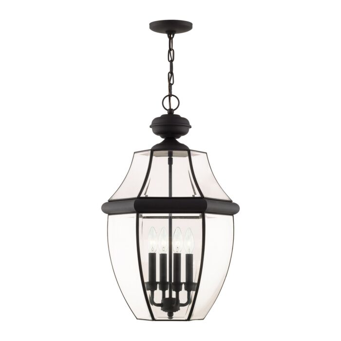Monterey 4-Light Outdoor Pendant in Black