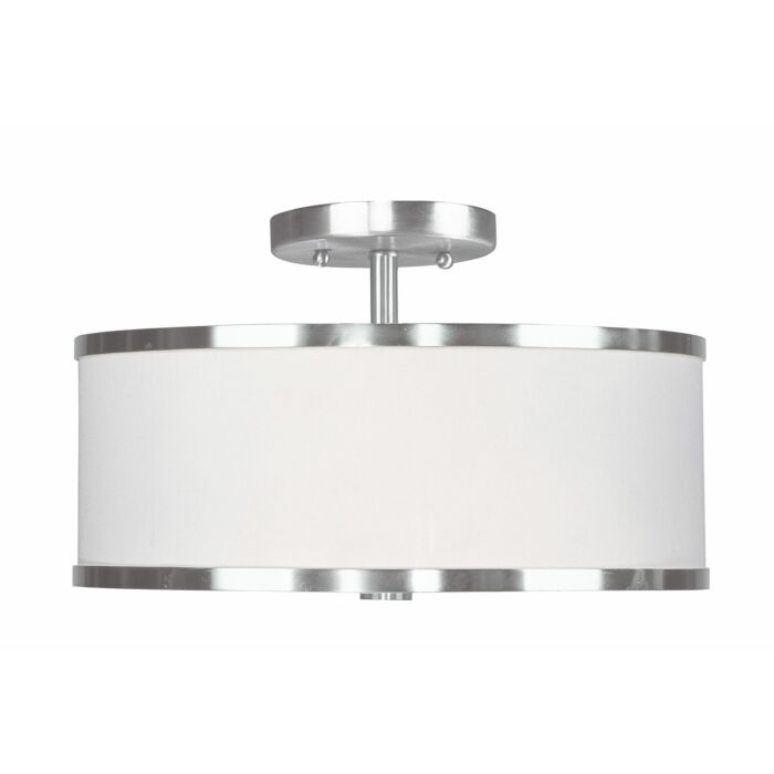 Park Ridge 2-Light Ceiling Mount in Brushed Nickel
