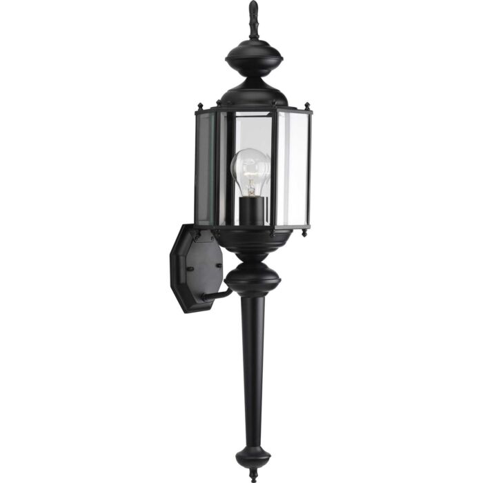 Carriage Classics 1-Light Wall Lantern in Black