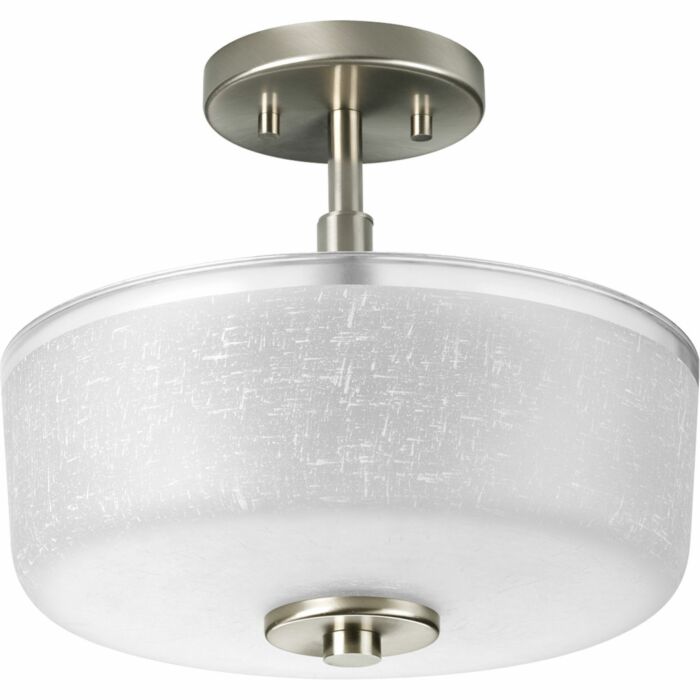Alexa 2-Light Close-to-Ceiling in Brushed Nickel