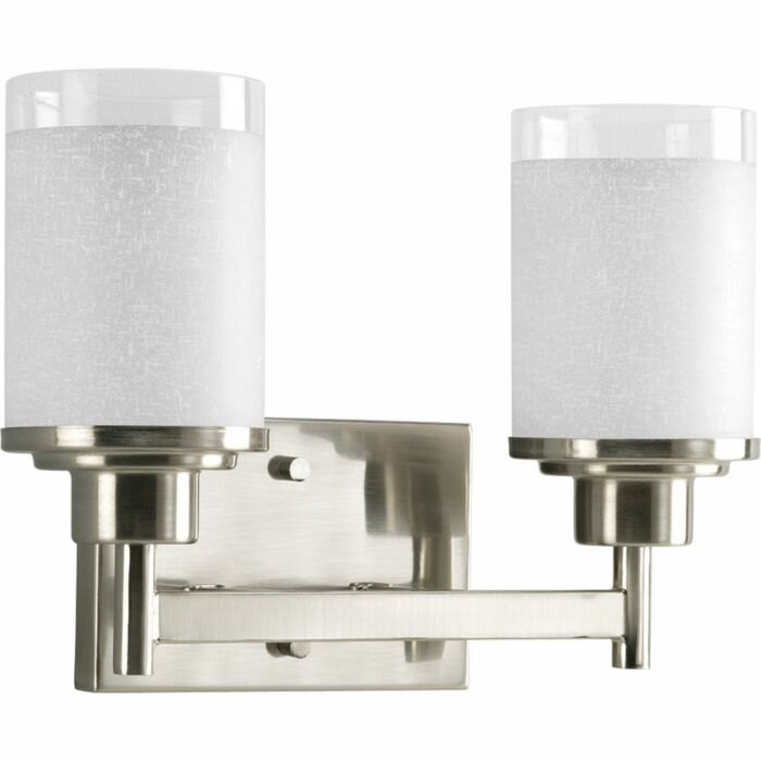 Alexa 2-Light Bathroom Vanity Light in Brushed Nickel