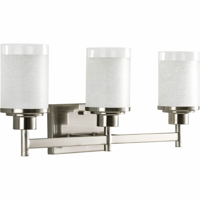 Alexa 3-Light Bathroom Vanity Light in Brushed Nickel