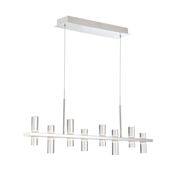 Eurofase Netto 8 Light Chandelier in Chrome