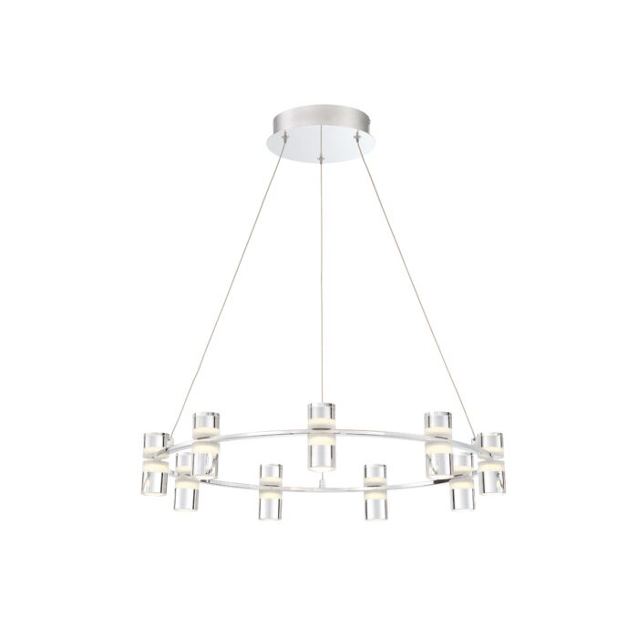 Eurofase Netto 9 Light Chandelier in Chrome
