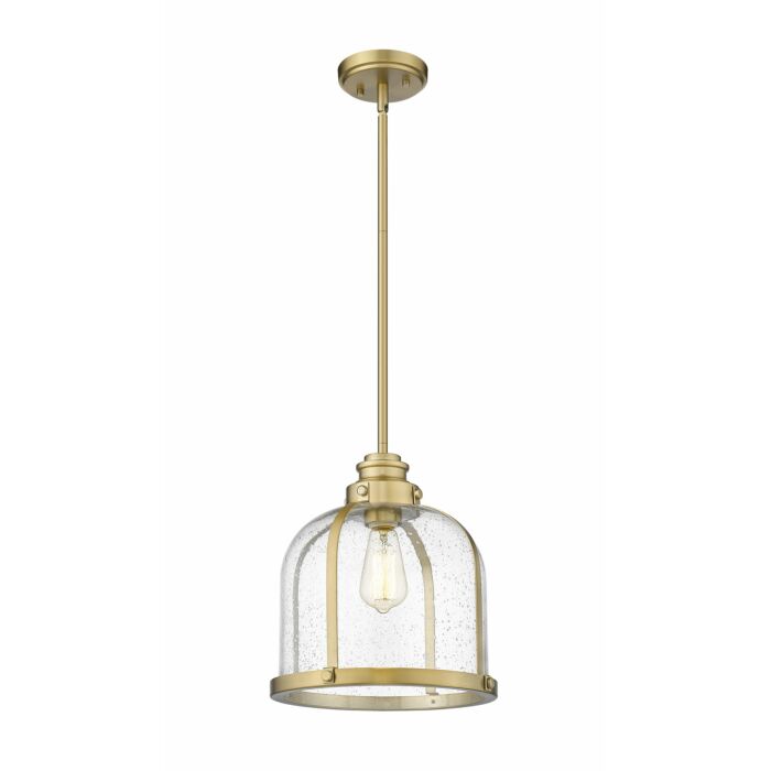 Z Lite Burren 1 Light Pendant Light In Heritage Brass