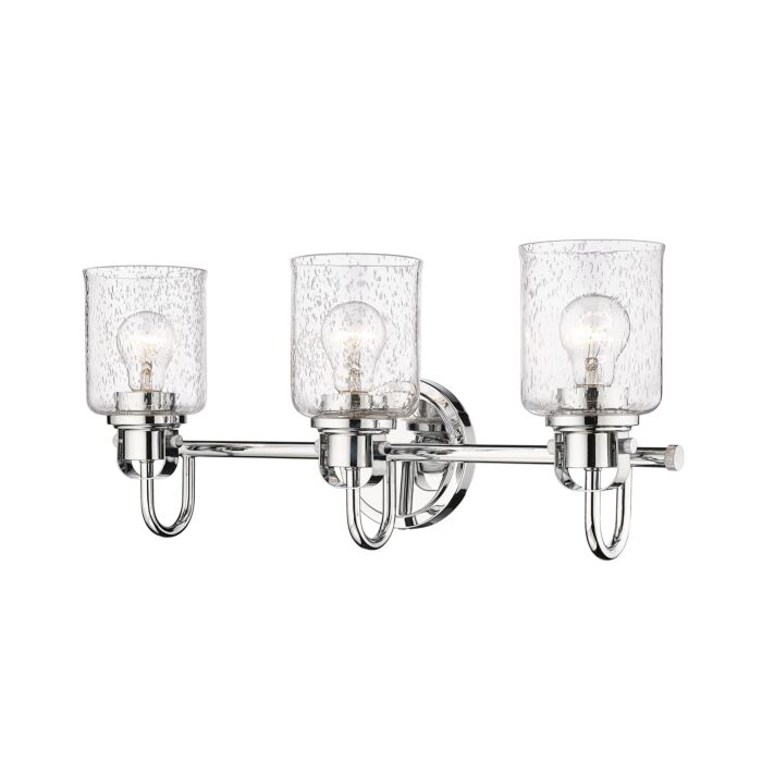 Z Lite Kinsley 3 Light Bathroom Vanity Light In Chrome