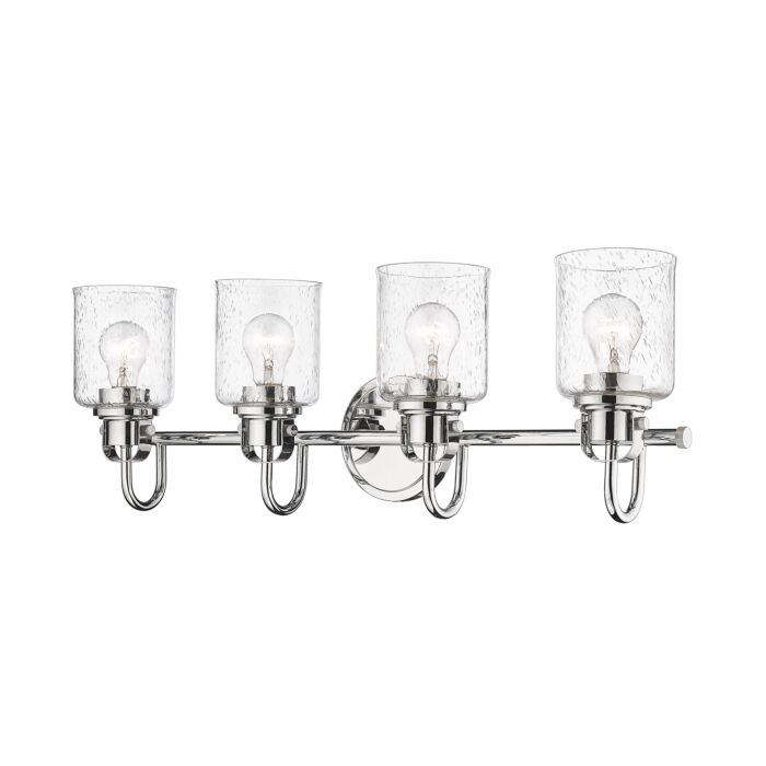 Z Lite Kinsley 4 Light Bathroom Vanity Light In Chrome