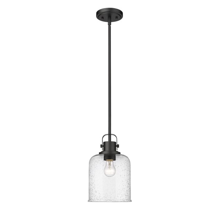 Z Lite Kinsley 1 Light Pendant Light In Matte Black