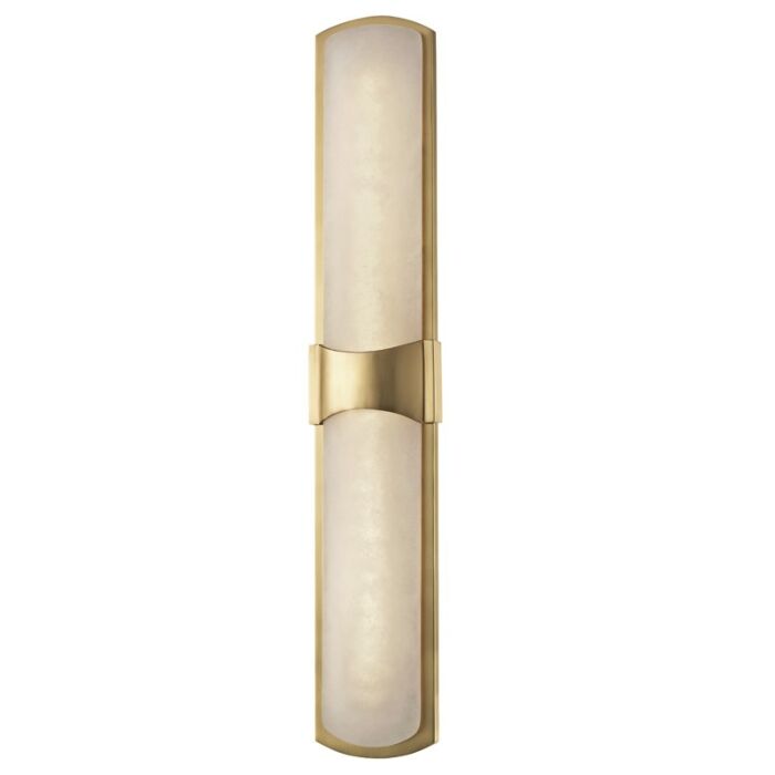 Hudson Valley Valencia 26 Inch Wall Sconce in Aged Brass