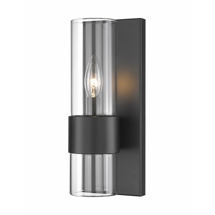 Z Lite Lawson 1 Light Wall Sconce In Matte Black