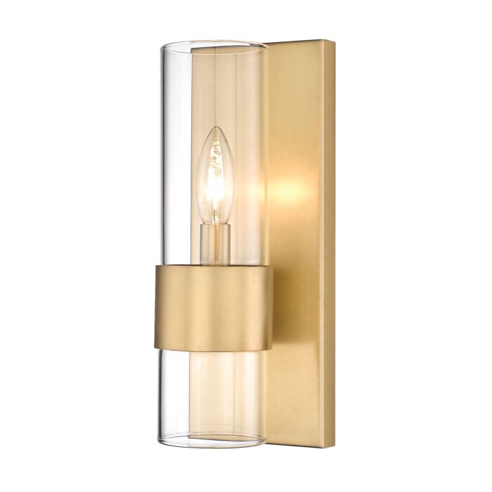 Z Lite Lawson 1 Light Wall Sconce In Rubbed Brass