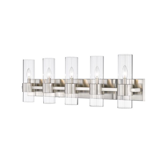 Z Lite Lawson 5 Light Bathroom Vanity Light In Brushed Nickel