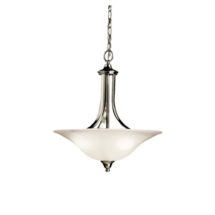 Kichler Dover 3 Light Inverted Pendant in Brushed Nickel