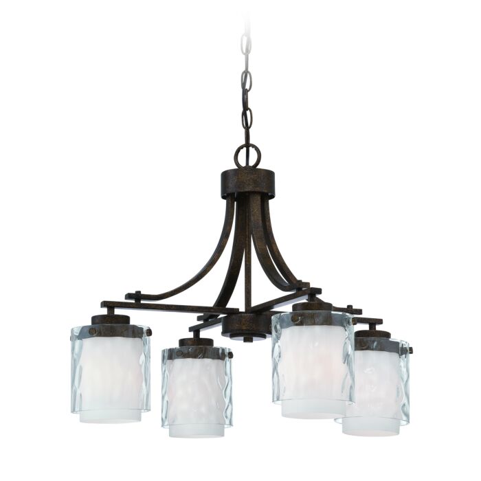Craftmade Kenswick 4 Light Transitional Chandelier in Peruvian Bronze