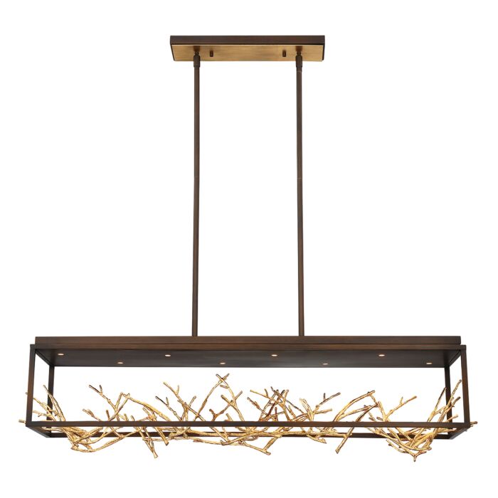 Eurofase Aerie 8 Light Chandelier in Bronze