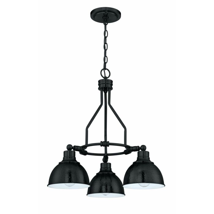 Craftmade Timarron 3 Light Transitional Chandelier in Aged Bronze Brushed