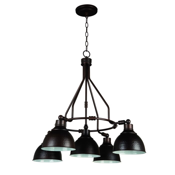 Craftmade Timarron 5 Light Transitional Chandelier in Aged Bronze Brushed