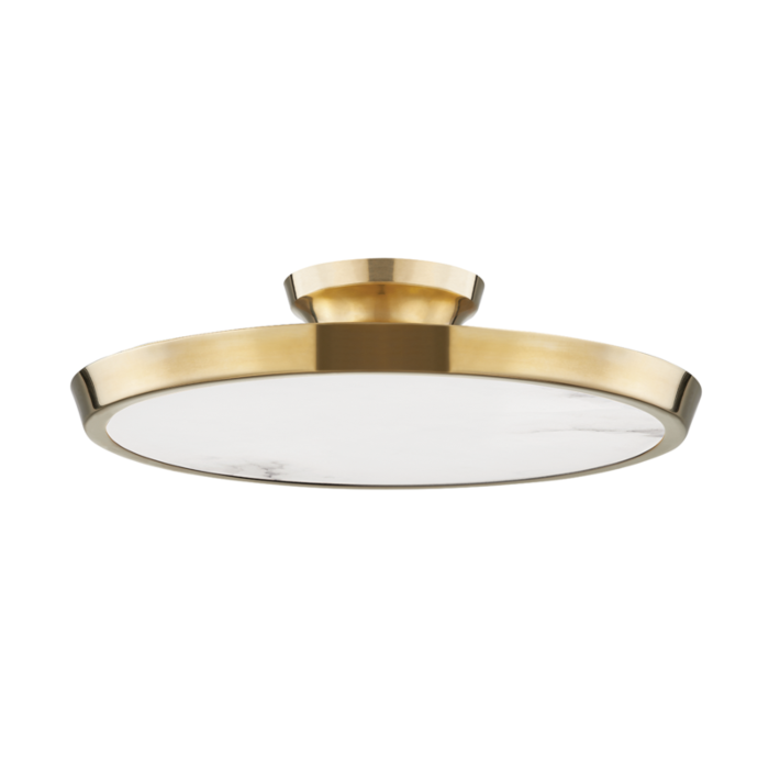Hudson Valley Draper Ceiling Light in Aged Brass