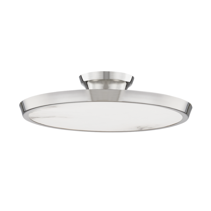Hudson Valley Draper Ceiling Light in Polished Nickel
