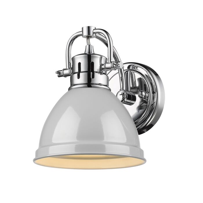 Golden Duncan Bathroom Wall Sconce in Chrome