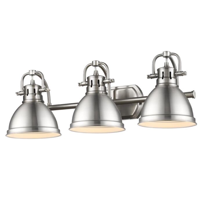 Golden Duncan 3 Light Bathroom Vanity Light in Pewter