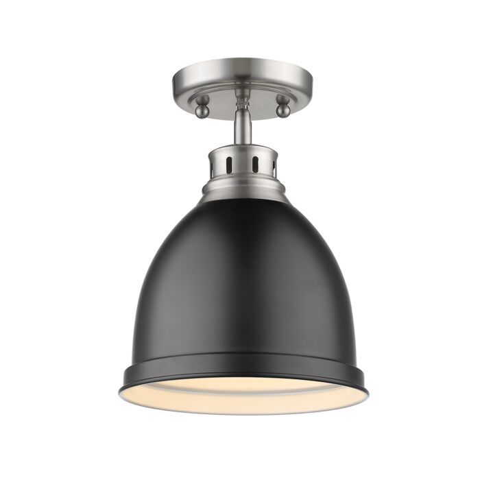 Golden Duncan 9 Inch Ceiling Light in Pewter