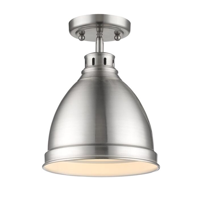 Golden Duncan 9 Inch Ceiling Light in Pewter