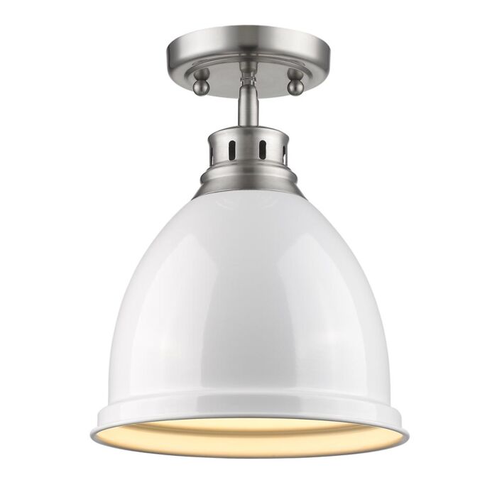 Golden Duncan 9 Inch Ceiling Light in Pewter