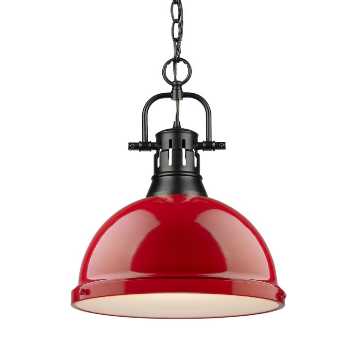 Golden Duncan 17 Inch Pendant Light in Black
