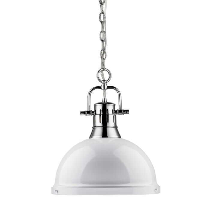 Golden Duncan 17 Inch Pendant Light in Chrome