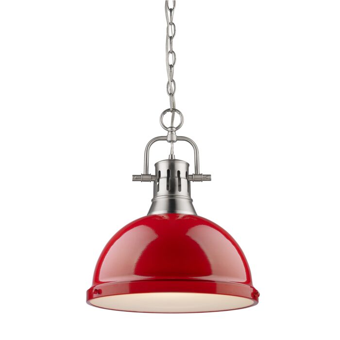 Golden Duncan 17 Inch Pendant Light in Pewter