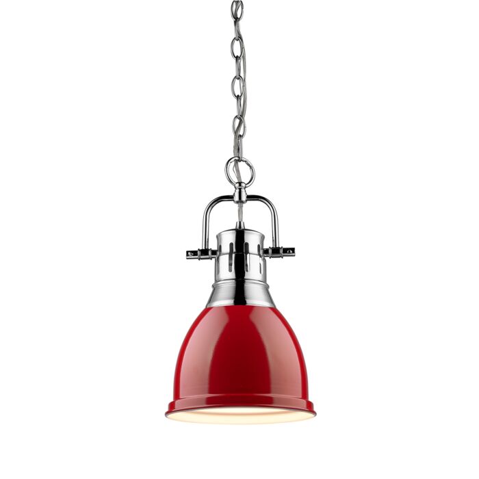 Golden Duncan 17 Inch Mini Pendant in Chrome