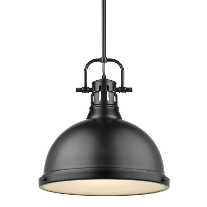 Golden Duncan 15 Inch Pendant Light in Black